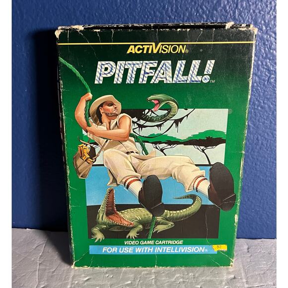 Pitfall! by Activision for Intellivision - Vintage Video Game Cartridge (1982) - Picture 1 of 7